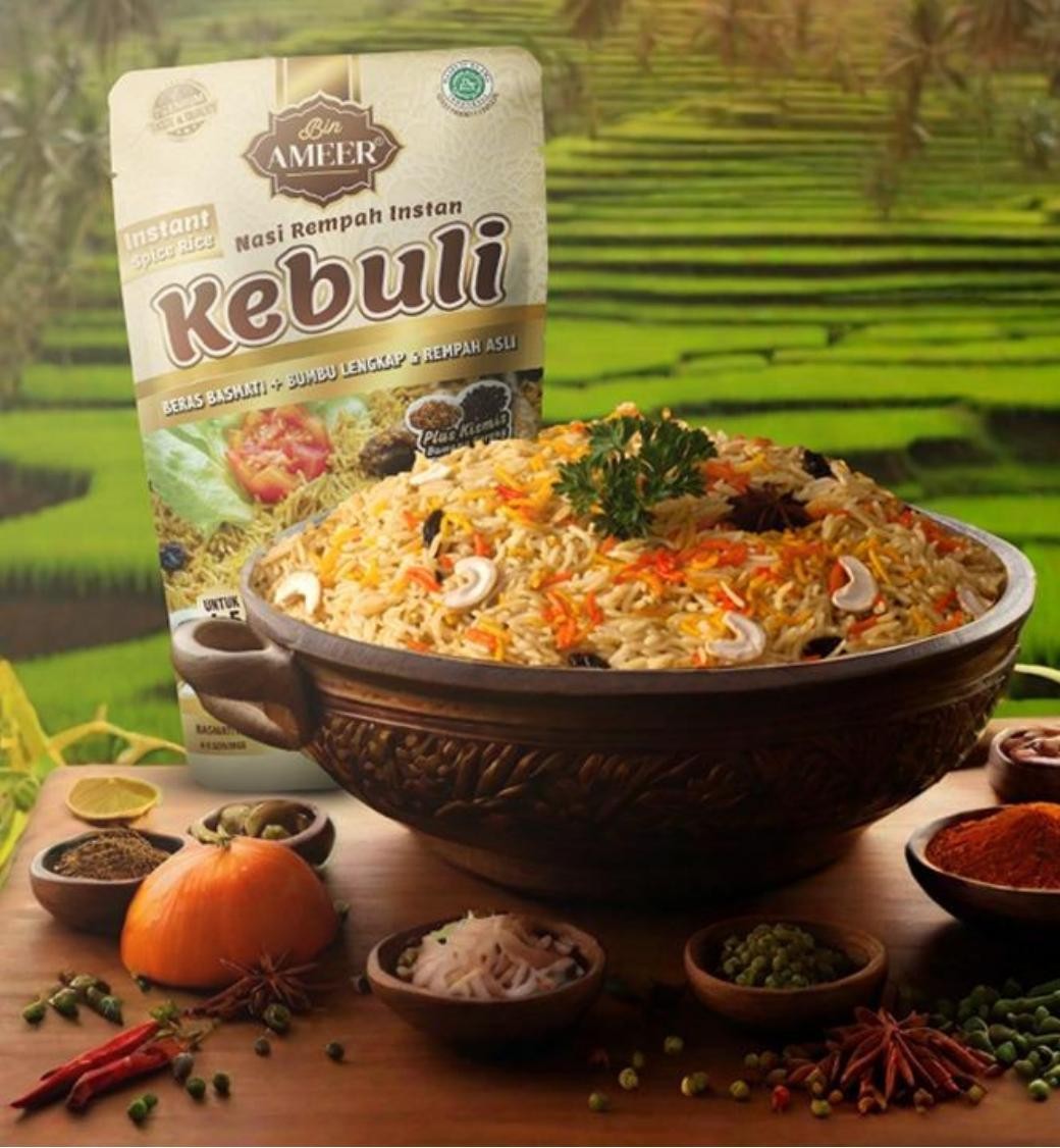 Nasi Kebuli Instan Bin Ameer disajikan hangat dengan rempah asli pilihan